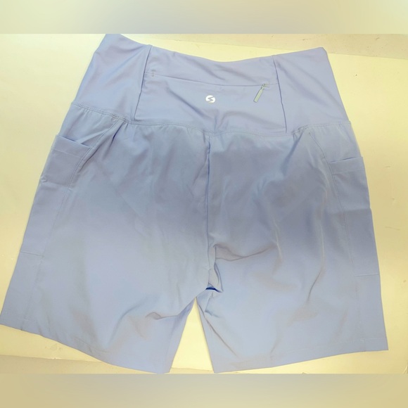 Spowind Women’s High Waisted Swim Board Shorts, Med, Quick Dry, Ice Blue, NWT - Picture 2 of 3